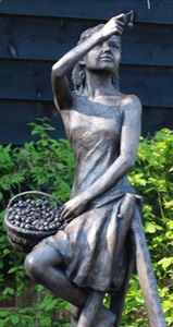 sculpture of cherry orchard girl