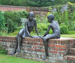 bronze sculpture children